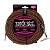 Ernie Ball 6064 Шнур инструментальный JACK 1/4" (прямой) ⇔ JACK 1/4" (угловой), 7.62м., чёрный/оранж