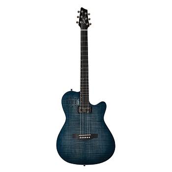 Godin A6 ULTRA Denim Blue Flame CNT92471 электроакустическая гитара, цвет - голубой