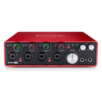FOCUSRITE Scarlett 18i8 2nd Gen USB-аудиоинтерфейс, 18 входов/8 выходов
