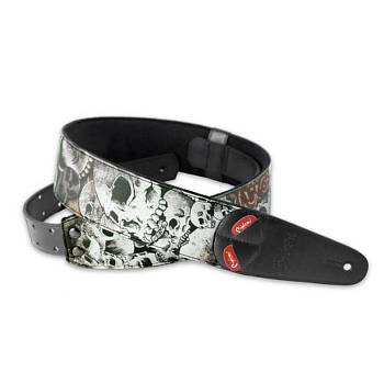RightOn Straps 8401070050001 Ремень для гитары, синтетика/текстиль, рисунок Death's Touch