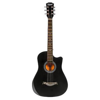 Belucci BC-C38 BK Гитара акустическая 38", 6-струнная, углеродное волокно, цвет черный