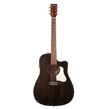Art & Lutherie Americana Faded Black CW Presys II  электроакустическая гитара, Dreadnought с вырезом