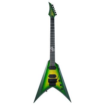 Solar V1.6FRLB  электрогитара, HH, Floyd Rose, цвет зеленый берст, чехол в комплекте