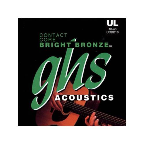 Набор струн для 6-струнной акустической гитары GHS Strings CCBB10 Bright Bronze™
