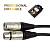 KUPFERN KFDMX-1M Шнур DMX, XLR(male/3PIN) ⇔ XLR(female/3PIN), 1 метр 